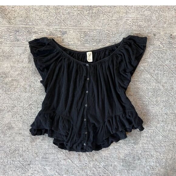 4 pcs Clothing Bundle Women Size Large Free People Graphic Tee Flowy Pants H&M - Picture 5 of 8